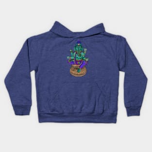 Green Ganesh Kids Hoodie